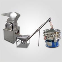 Spice grinding, conveying, screening line